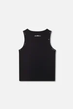 Studded Black Tank Top