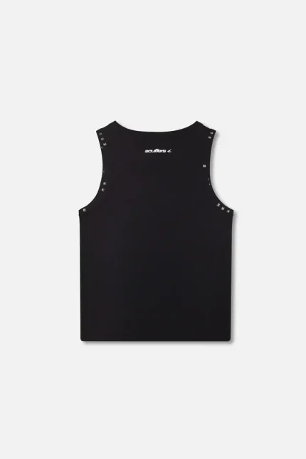 Studded Black Tank Top