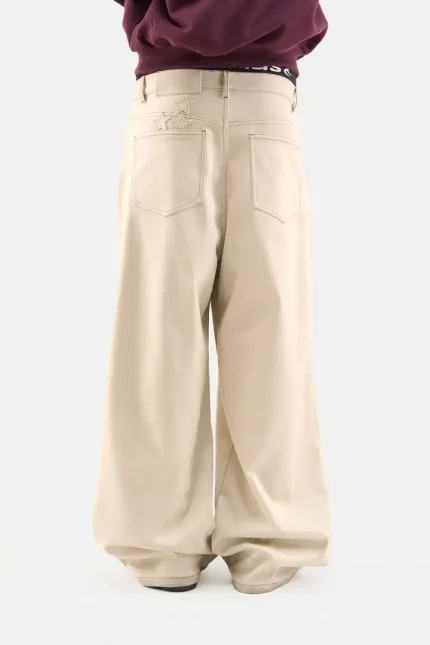 Pantaloni Jumbo in camoscio grigio (1)