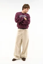 Pantaloni Jumbo in camoscio grigio (3)