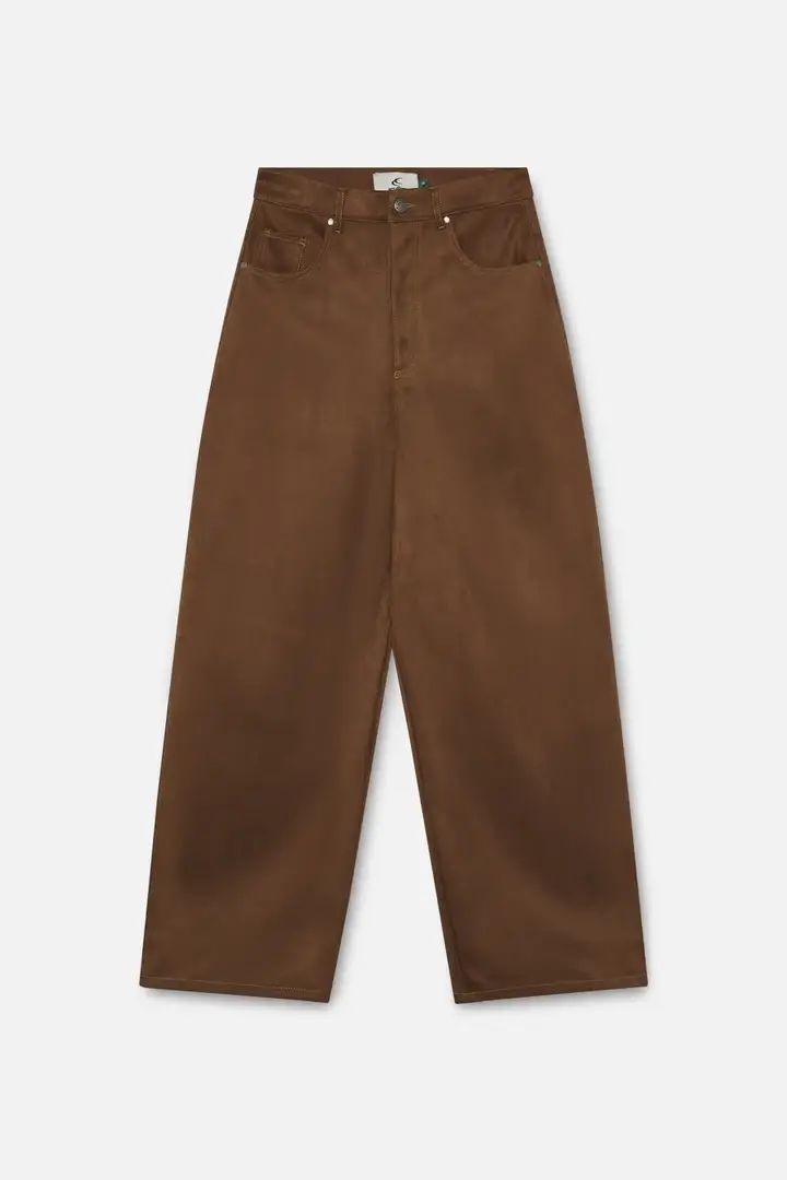 Suede Dark Brown Jumbo Pants Suede Dark Brown Jumbo Pants