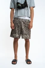 Withlove Leopard Mesh Shorts (1)