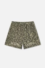 Withlove Leopard Mesh Shorts