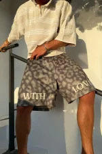 Withlove Leopard Mesh Shorts (5)