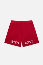 Withlove Red Mesh Shorts