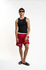 Withlove Red Mesh Shorts (2)
