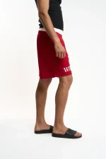 Withlove Red Mesh Shorts (4)